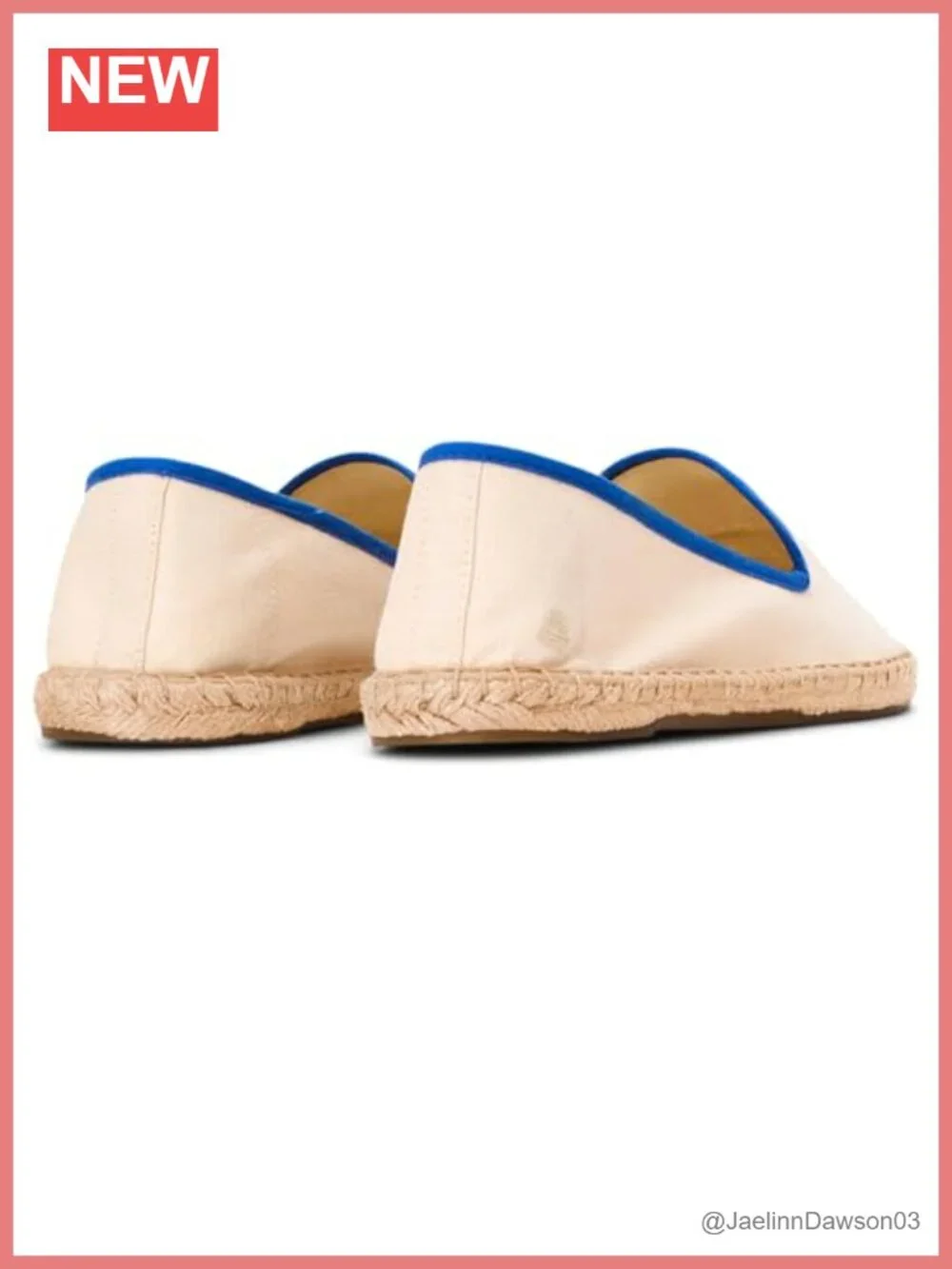 Women's Smoking Slipper Espadrille Flats - Cotton Jute Sole